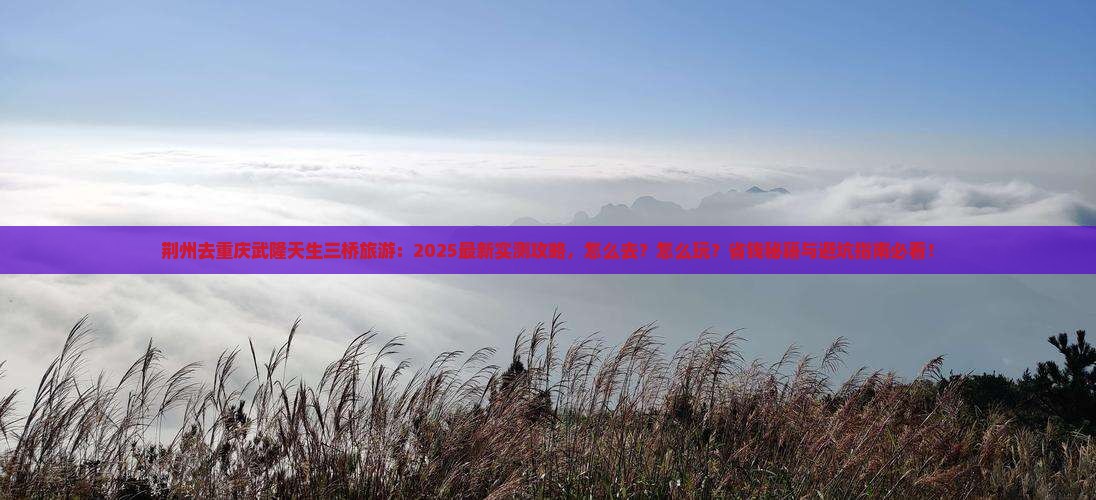 荆州去重庆武隆天生三桥旅游
