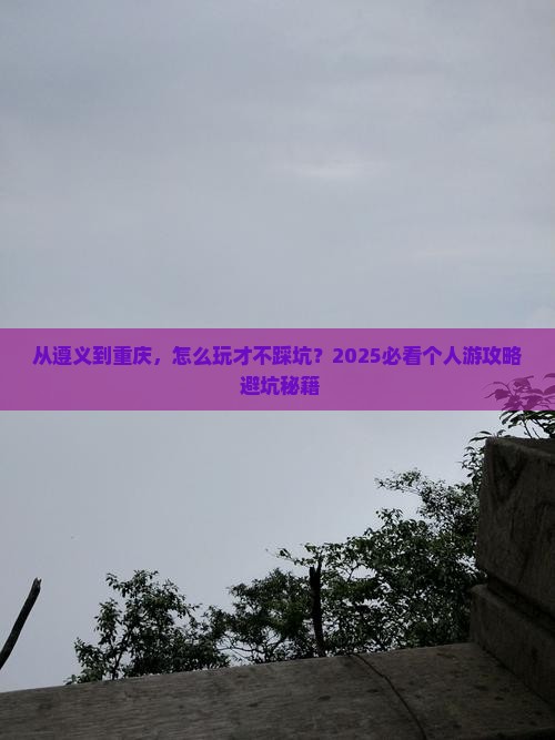 遵义去重庆个人游