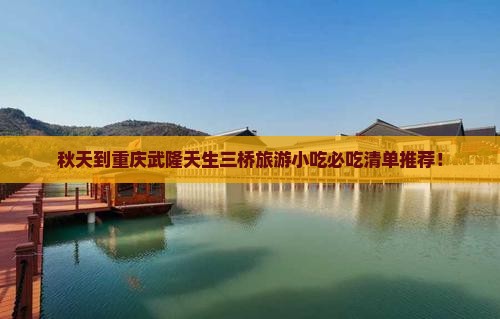 秋天到重庆武隆天生三桥旅游小吃