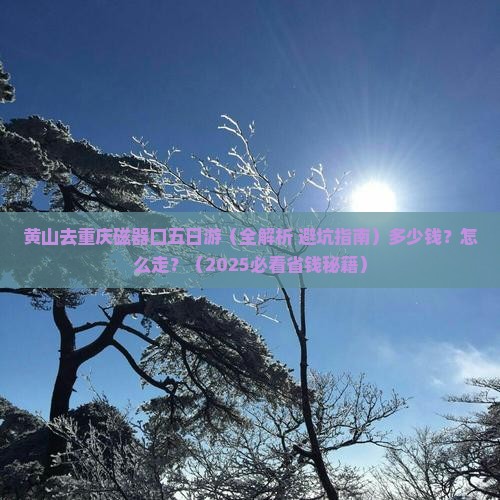 黄山去重庆磁器口五日游