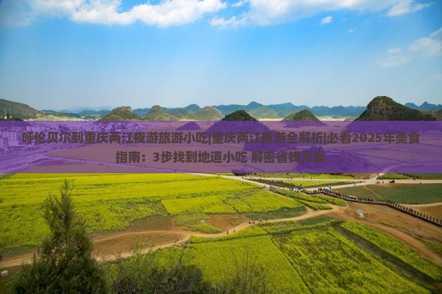 呼伦贝尔到重庆两江夜游旅游小吃