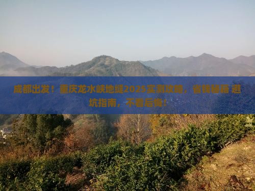 成都去重庆龙水峡地缝攻略