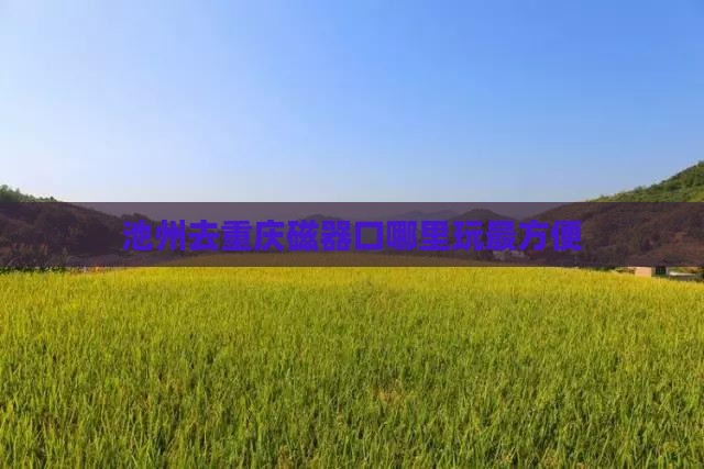池州去重庆磁器口哪里玩