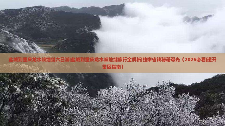 盐城到重庆龙水峡地缝六日游