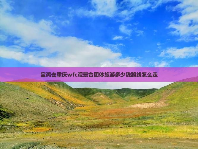 宝鸡去重庆wfc观景台团体旅游