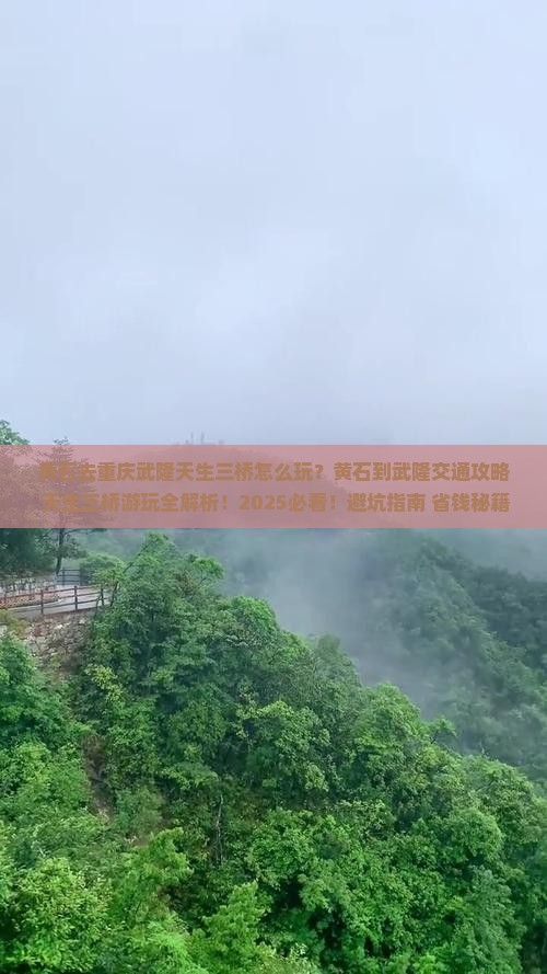 黄石去重庆武隆天生三桥四日游
