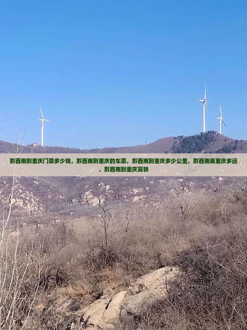 黔西南到重庆门票