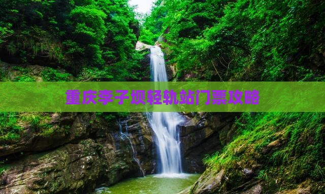 张家口去重庆李子坝轻轨站门票