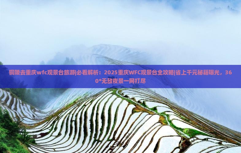 铜陵去重庆wfc观景台旅游