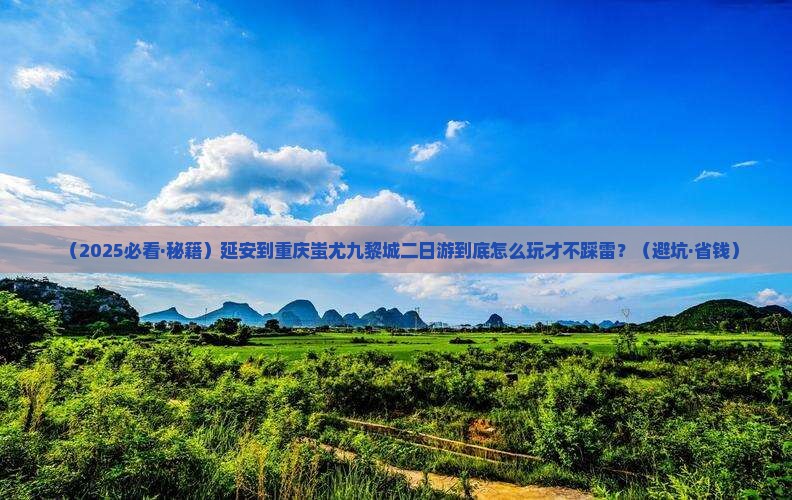 延安去重庆蚩尤九黎城二日游 延安去重庆蚩尤九黎城二日游
