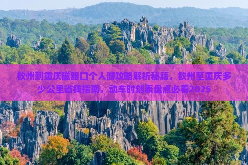 钦州到重庆磁器口个人游