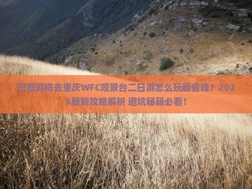 巴音郭楞去重庆wfc观景台二日游