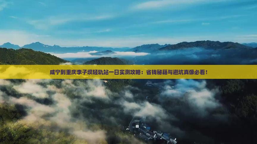 咸宁到重庆李子坝轻轨站一日 咸宁到重庆李子坝轻轨站一日