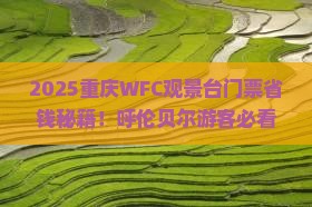 呼伦贝尔去重庆wfc观景台门票
