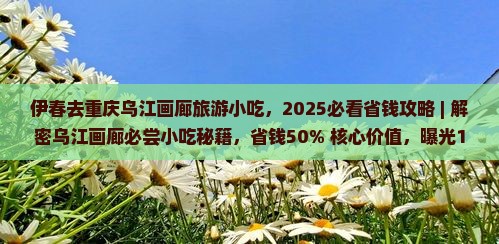 伊春去重庆乌江画廊旅游小吃