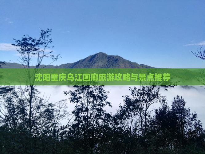 沈阳去重庆乌江画廊旅游