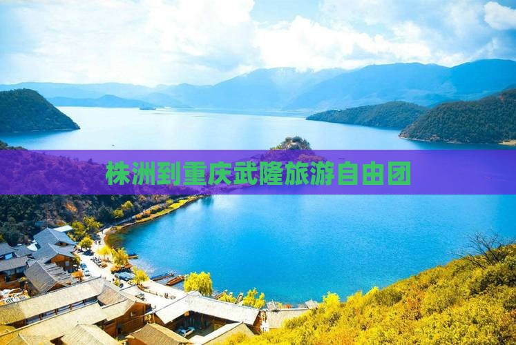 株洲到重庆武隆自由团