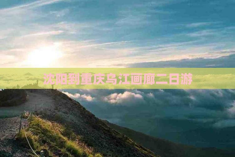 沈阳到重庆乌江画廊二日游