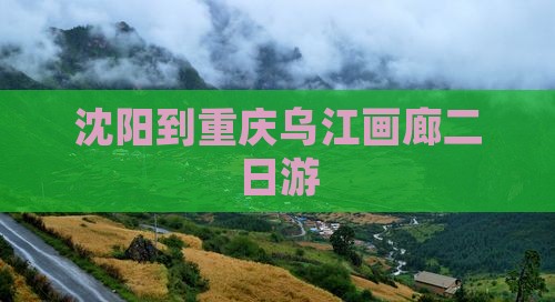 沈阳到重庆乌江画廊二日游