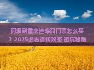 阿坝到重庆渣滓洞门票