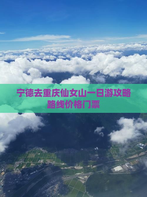 宁德去重庆仙女山一日