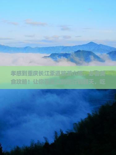 孝感到重庆长江索道旅游小吃