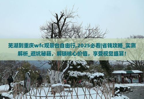 芜湖到重庆wfc观景台自由行