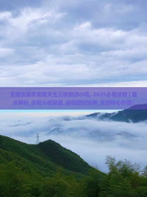 无锡去重庆武隆天生三桥旅游小吃