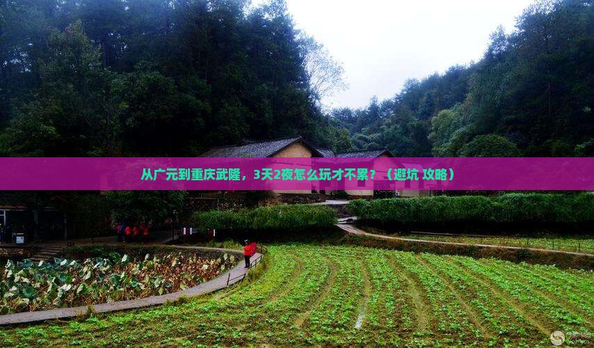 广元到重庆武隆景点