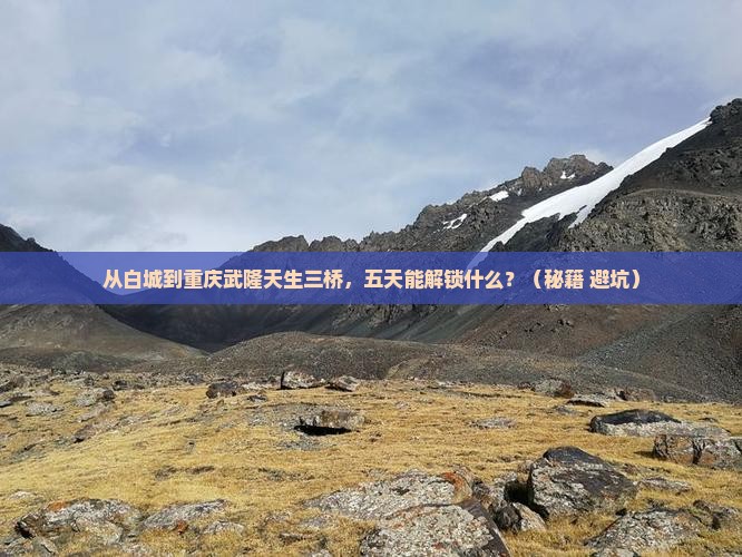 白城到重庆武隆天生三桥五日游