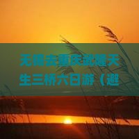 无锡去重庆武隆天生三桥六日游