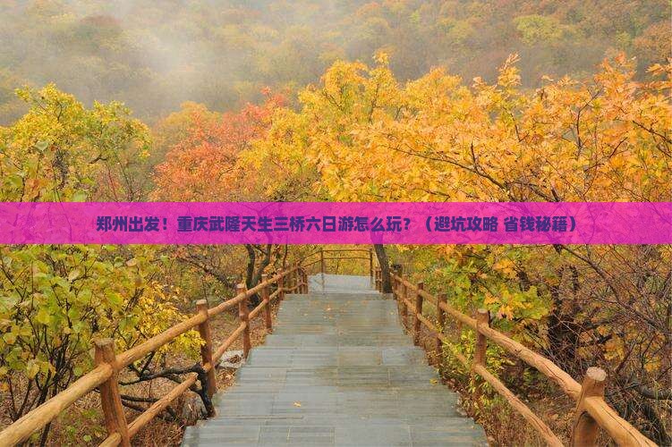 郑州去重庆武隆天生三桥六日游