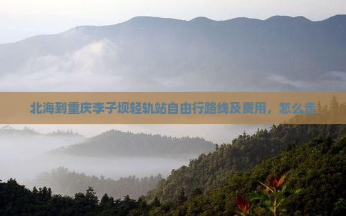 北海到重庆李子坝轻轨站自由行