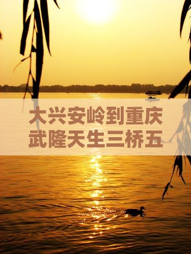 大兴安岭去重庆武隆天生三桥五日游