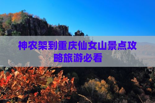 神农架到重庆仙女山景点