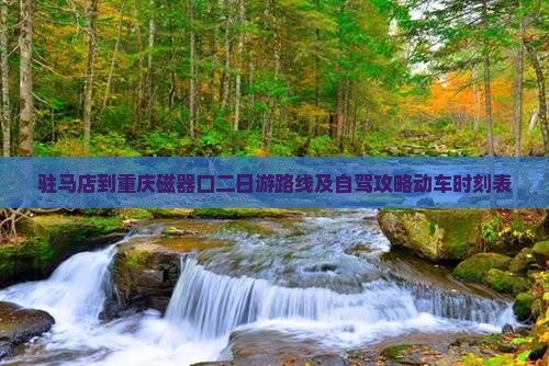 驻马店到重庆磁器口二日游