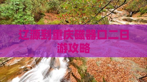 辽源到重庆磁器口二日游