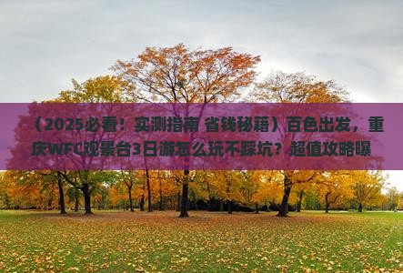 百色去重庆wfc观景台三日游 百色去重庆wfc观景台三日游