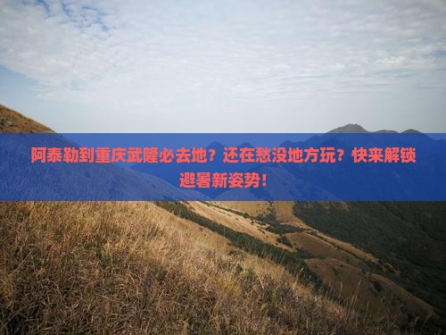 阿泰勒到重庆武隆必去地