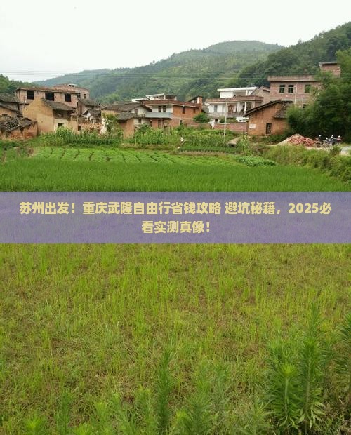 苏州去重庆武隆自由行