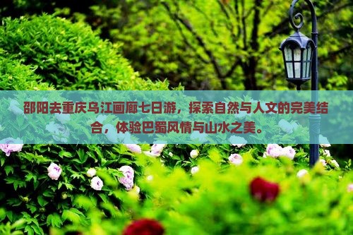 邵阳去重庆乌江画廊七日游