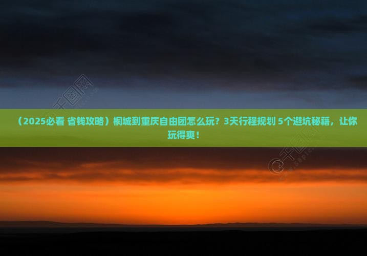 桐城到重庆自由团