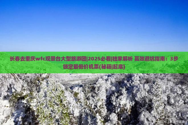 长春去重庆wfc观景台大型旅游团
