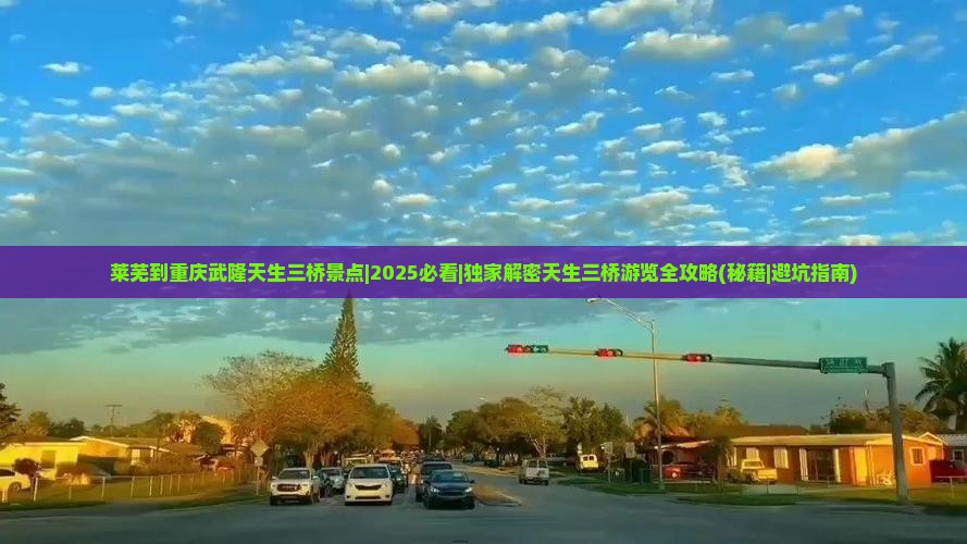 莱芜到重庆武隆天生三桥景点