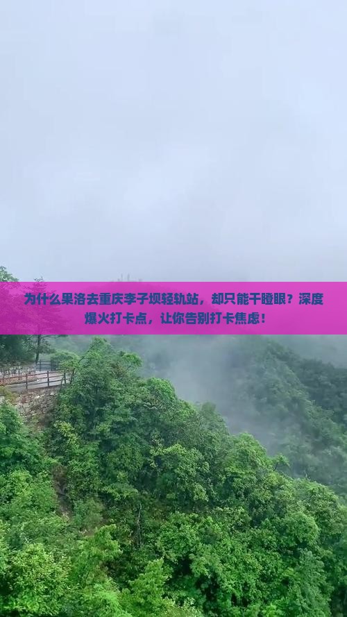果洛去重庆李子坝轻轨站哪里玩