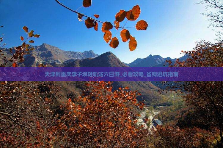 天津到重庆李子坝轻轨站六日游