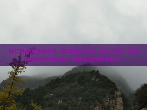 铜仁到重庆旅游小吃