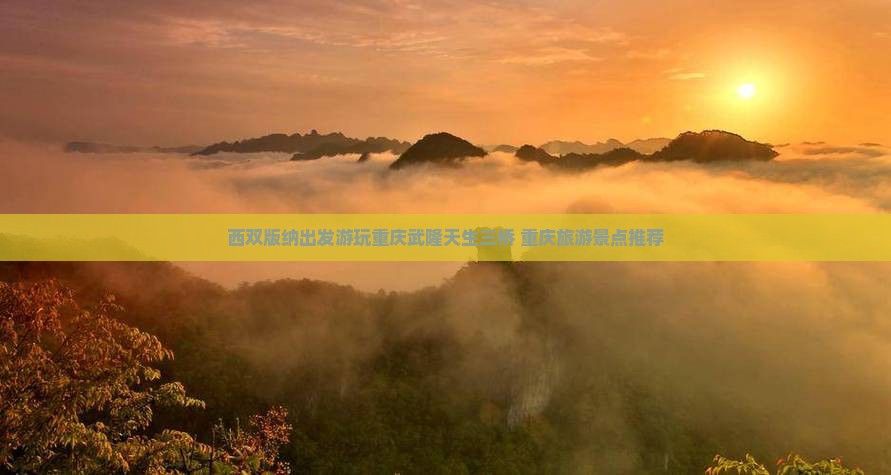 西双版纳到重庆武隆天生三桥景点