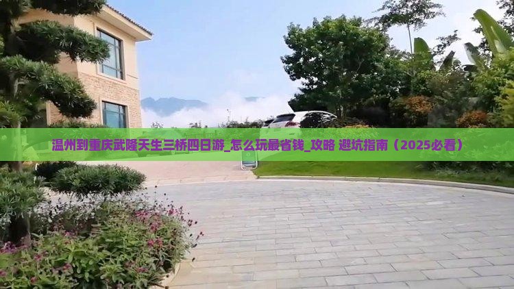 温州到重庆武隆天生三桥四日游