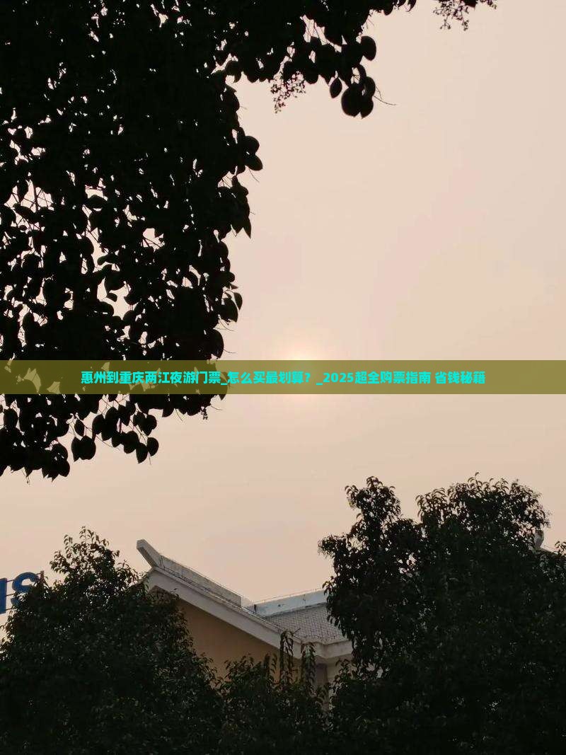 惠州到重庆两江夜游门票
